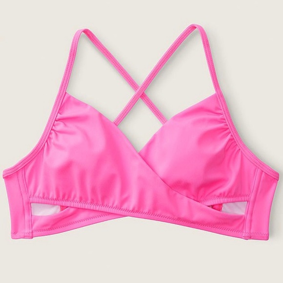 PINK Victoria's Secret Other - PINK VICTORIA'S SECRET VS Body Wrap Bikini Top in Radiant Rose 5YOM XXL NWT